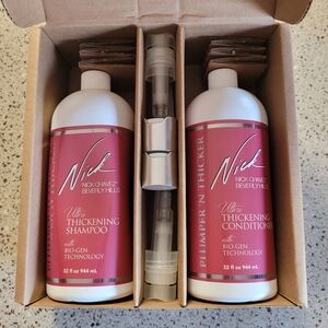 Nick Chavez Plumper N Thicker Ultra Thickening Shampoo & Conditioner 32 fl oz Ea